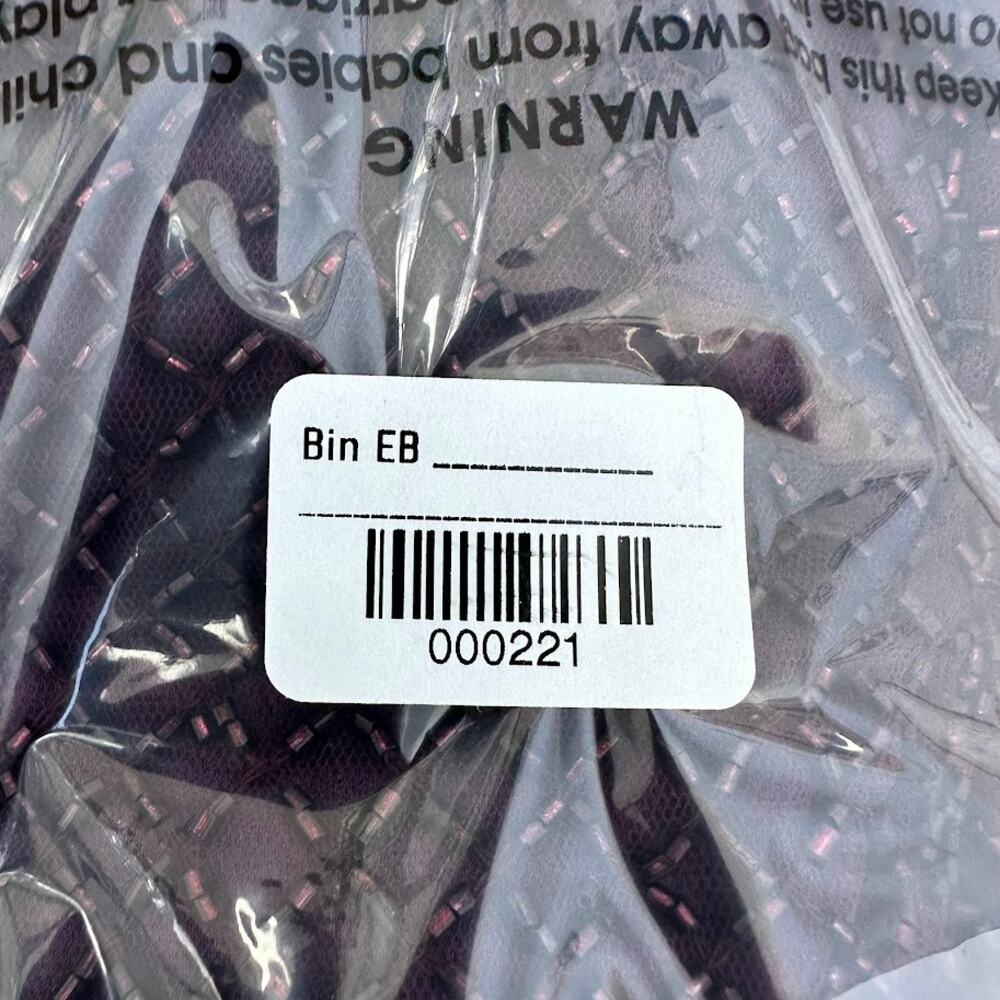 Mac Duggal Bugle Bead Long Sleeve Midi Dress – Eggplant Purple – Size 10 – NWOT - Picture 15 of 15